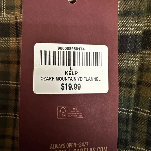 Green Plaid Flannel Shirt - Picture 3 of 3